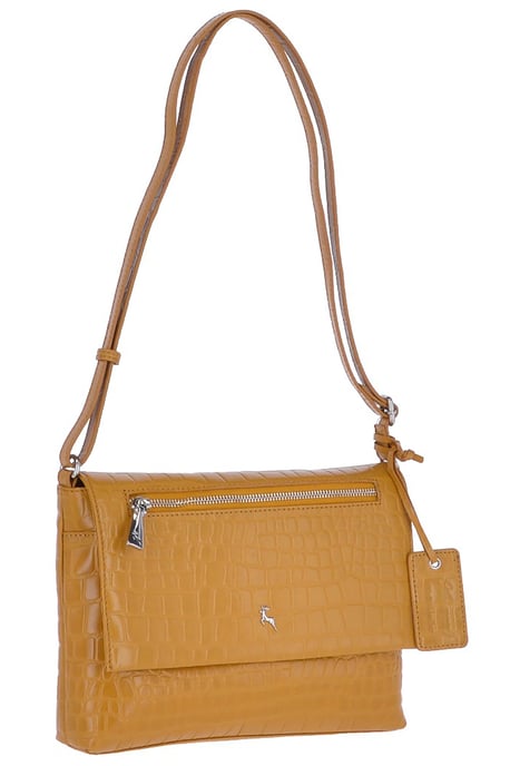 'Siane' Croc Print Real Leather Crossbody Bag - Image 3
