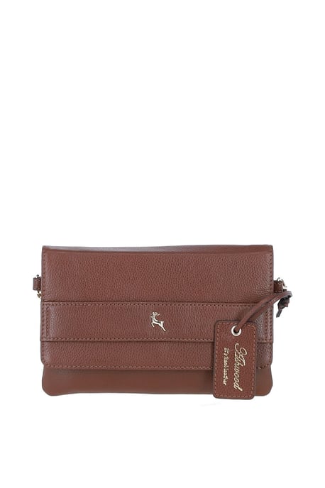 'Brinea' Real Leather Crossbody Bag - Image 1