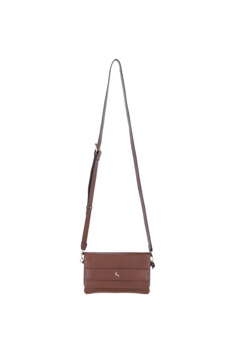 'Brinea' Real Leather Crossbody Bag - Image 2