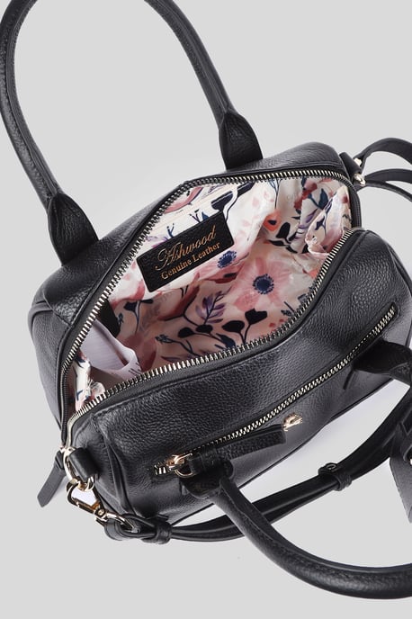 'Moda Siciliana' Real Leather Tote Crossbody Bag - Image 4