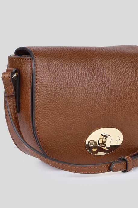 'Borsa della Moda' Real Leather Saddle Crossbody Bag - Image 2
