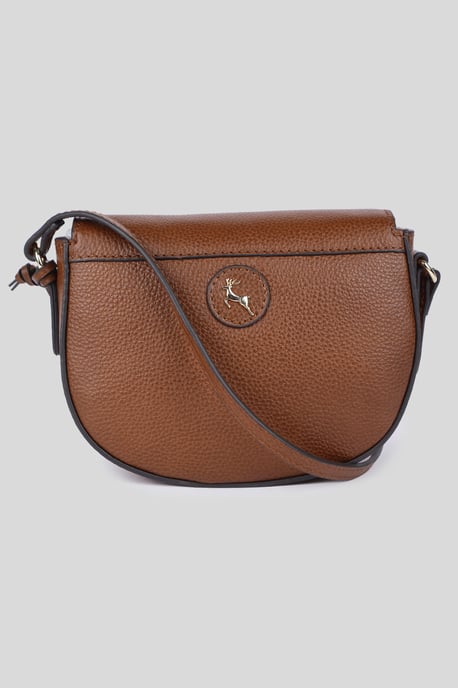 'Borsa della Moda' Real Leather Saddle Crossbody Bag - Image 3