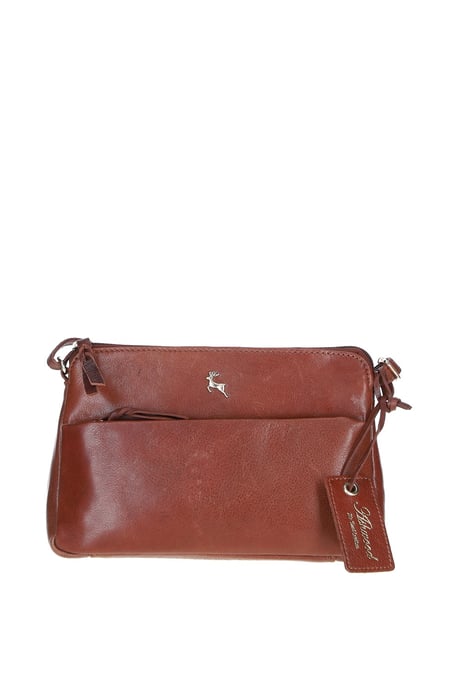 'Rose' Elegant Leather Crossbody Bag with Adjustable Strap - Image 1
