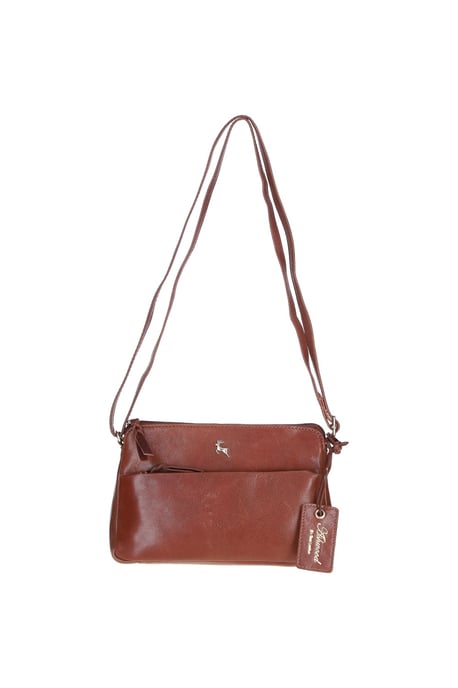 'Rose' Elegant Leather Crossbody Bag with Adjustable Strap - Image 2