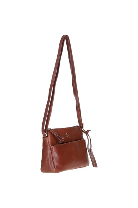 'Rose' Elegant Leather Crossbody Bag with Adjustable Strap - Image 3