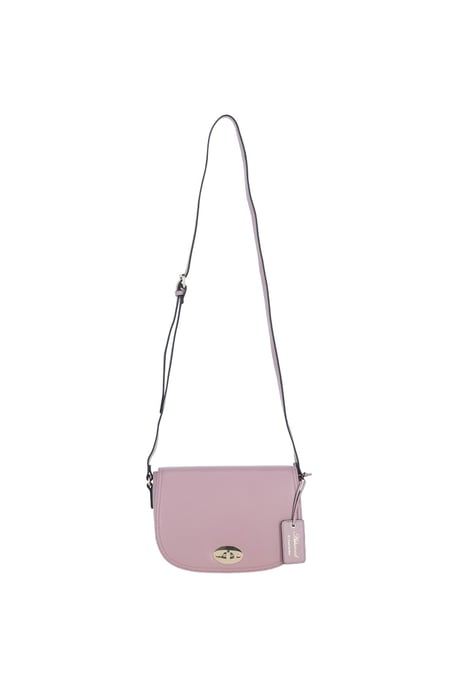 'Stellia' Real Leather Crossbody Bag with Twist Lock - Image 2