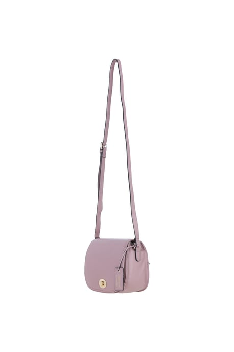 'Stellia' Real Leather Crossbody Bag with Twist Lock - Image 3