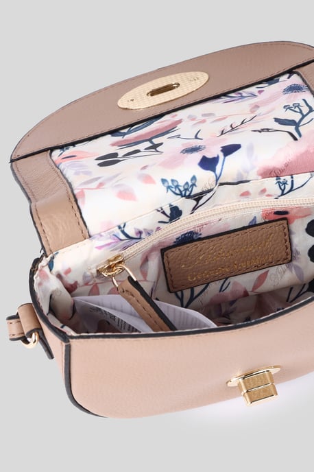 'Borsa della Moda' Real Leather Saddle Crossbody Bag - Image 4