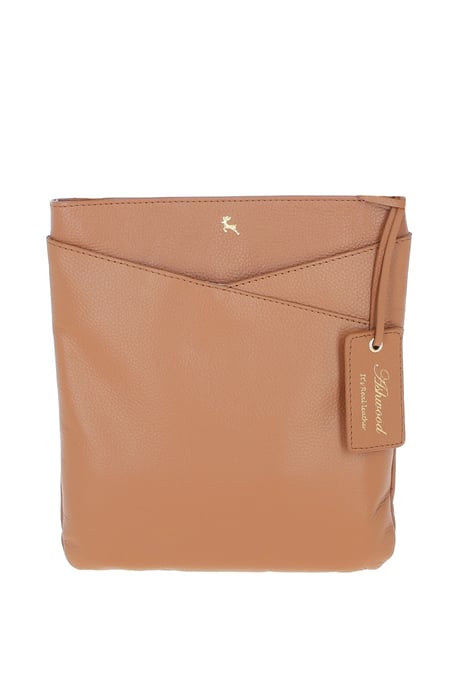 'Curvo' Real Leather Crossbody Bag - Image 1
