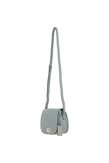 'Stellia' Real Leather Crossbody Bag with Twist Lock - Image 3