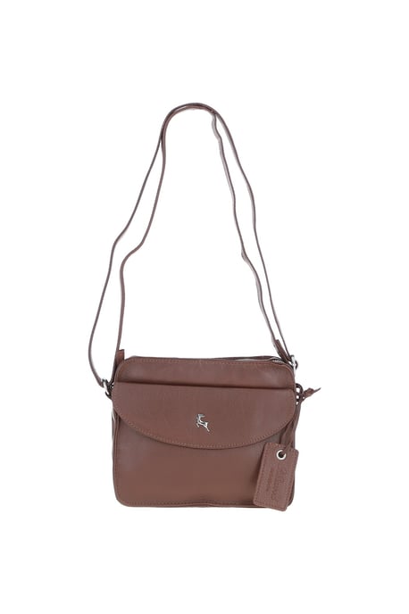 'Glasgow' Real Leather Crossbody Bag - Image 2