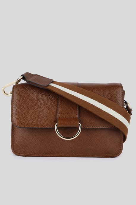 'Amore di Cuoio' Real Leather Small Crossbody Bag - Image 1