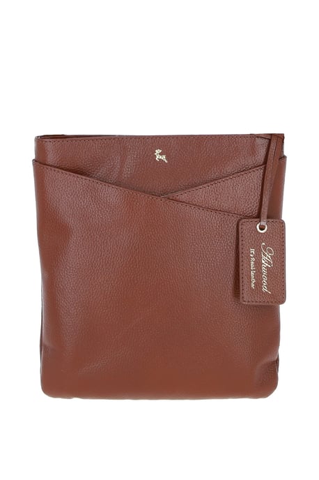 'Curvo' Real Leather Crossbody Bag - Image 1