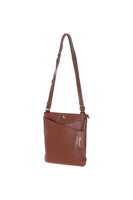 'Curvo' Real Leather Crossbody Bag - Image 2