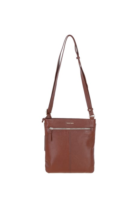 'Curvo' Real Leather Crossbody Bag - Image 4