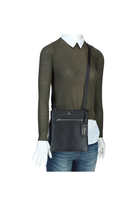 'Cienna' Real Leather Crossbody Bag - Image 5