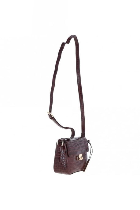 'Elegance' Croc Embossed Leather Cross Body Bag - Image 5