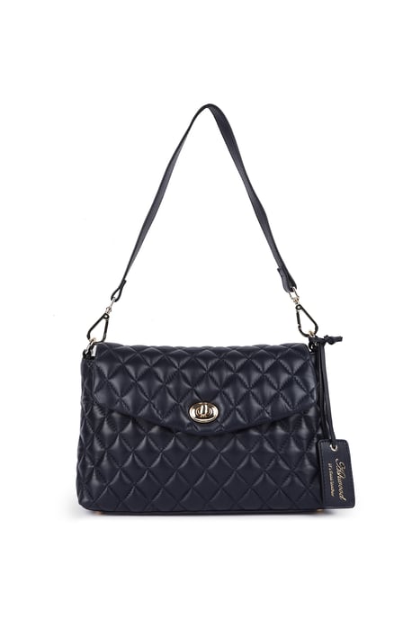'Tramonto Toscana' Real Leather Flapover Quilted Bag - Image 1