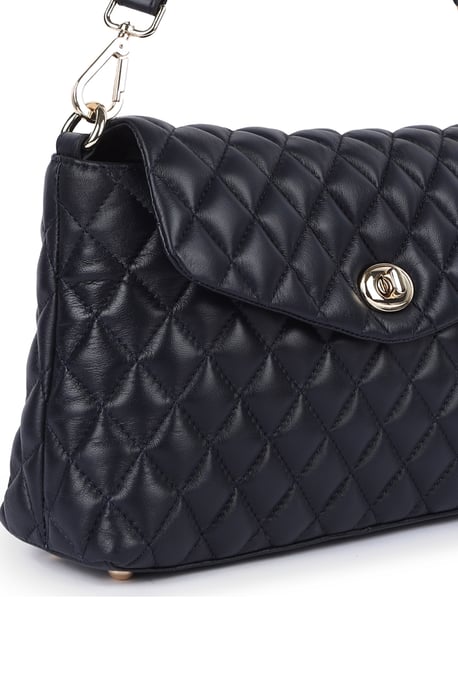 'Tramonto Toscana' Real Leather Flapover Quilted Bag - Image 2