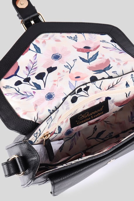 'Stile Fiorentino' Real Leather Crossbody Bag - Image 4