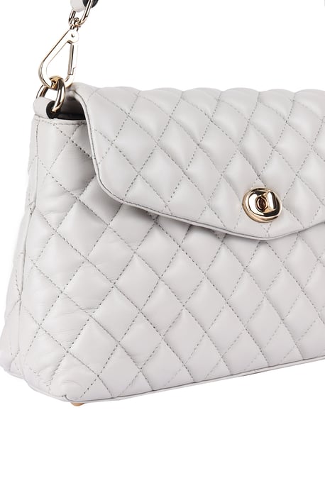 'Tramonto Toscana' Real Leather Flapover Quilted Bag - Image 2