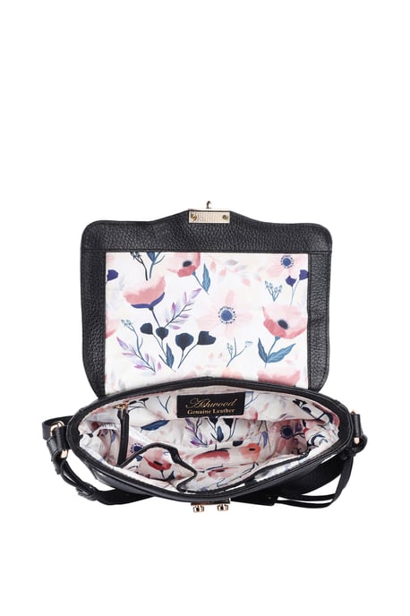 'Elegance' Leather Cross Body Bag - Image 3