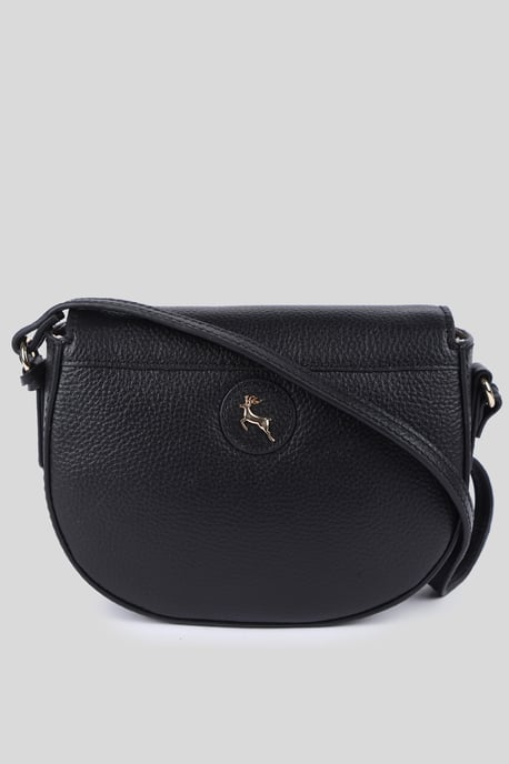 'Borsa della Moda' Real Leather Saddle Crossbody Bag - Image 3