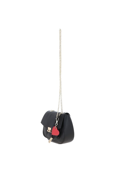 Real Leather with Chain Strap Small Cross Body Bag - Image 2
