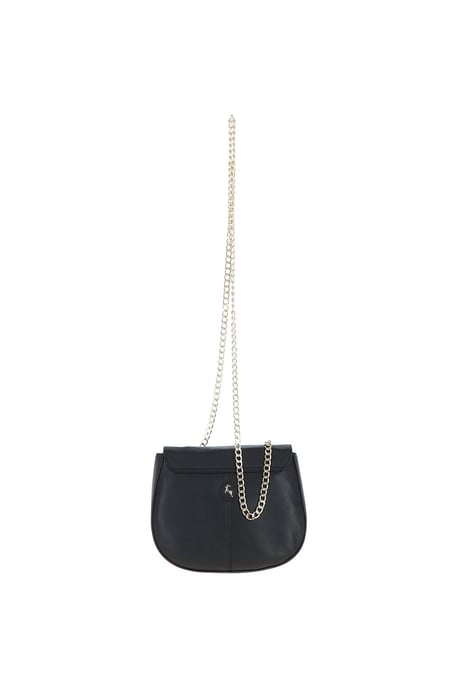 Real Leather with Chain Strap Small Cross Body Bag - Image 3