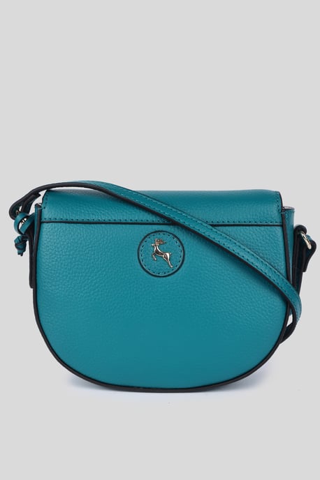 'Borsa della Moda' Real Leather Saddle Crossbody Bag - Image 3
