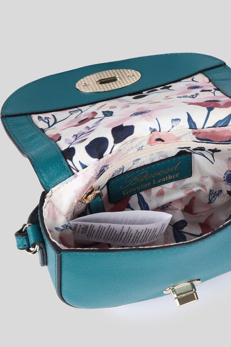 'Borsa della Moda' Real Leather Saddle Crossbody Bag - Image 4