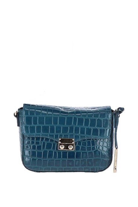 'Elegance' Croc Embossed Leather Cross Body Bag - Image 1
