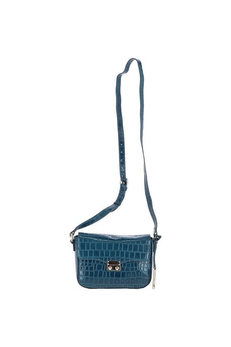'Elegance' Croc Embossed Leather Cross Body Bag - Image 2