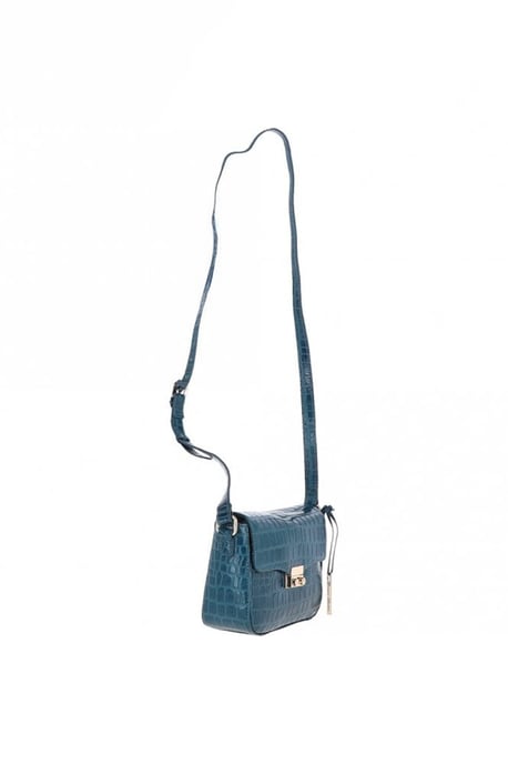 'Elegance' Croc Embossed Leather Cross Body Bag - Image 5