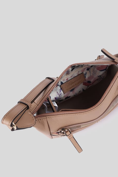 'Classico Napoli' Real Leather Top Zip Crossbody Bag - Image 4