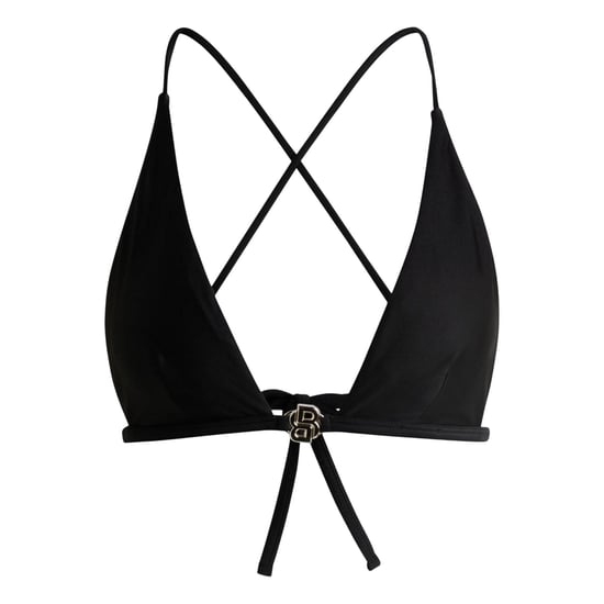 Boss Dames/Dames Dubbel B Monogram Bikinitop (Zwart) - Image 1