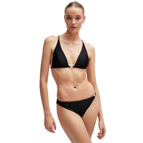Boss Dames/Dames Dubbel B Monogram Bikinitop (Zwart) - Image 5