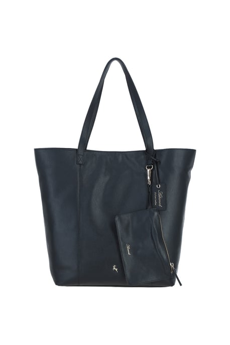 'Serela' Real Leather Shoulder Bag with Detachable Pouch - Image 1