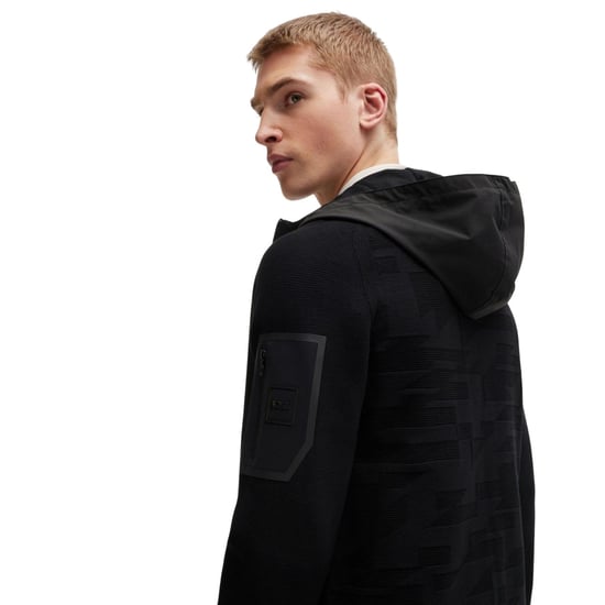 Boss Heren Modak Full Zip Hoodie (Zwart) - Image 5