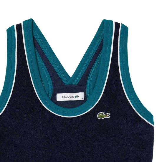 Lacoste Dames/Dames French Terry Slim Dress met gekruiste rug (Blauw) - Image 3