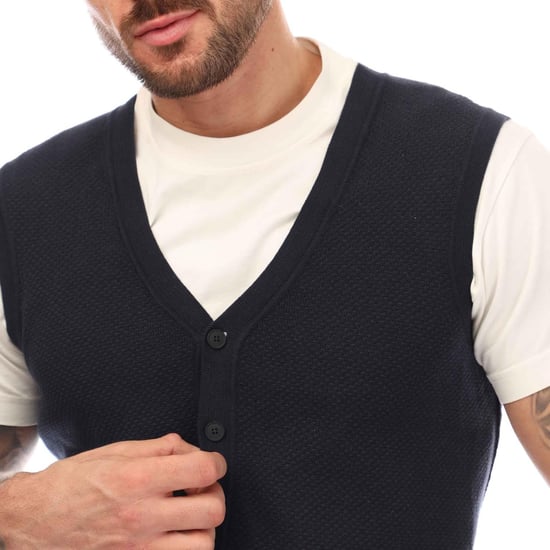 Boss Heren Kortility Vest Top (Donkerblauw) - Image 3