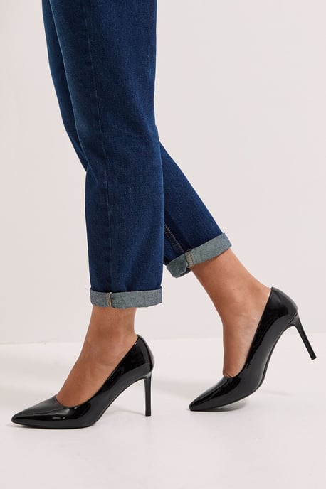 Wide Fit Dash Pointed High Stiletto Heel Court Shoes - Image 1