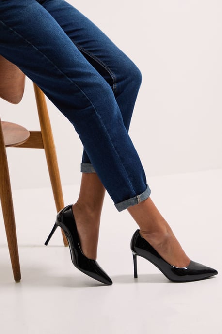 Wide Fit Dash Pointed High Stiletto Heel Court Shoes - Image 2