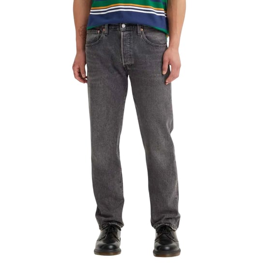 Levis Mens 501 93 Straight Jeans (Svart) - Image 4
