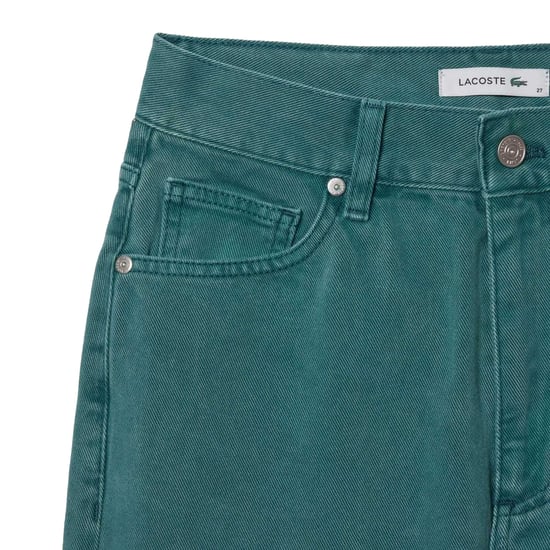 Lacoste Dames/Dames Natuurlijk Geverfde Denim Rechte Benen Jeans (Groen) - Image 3