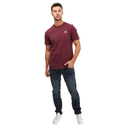Weekend Offender Heren leren patch taps toelopende jeans (Blauw) - Image 6