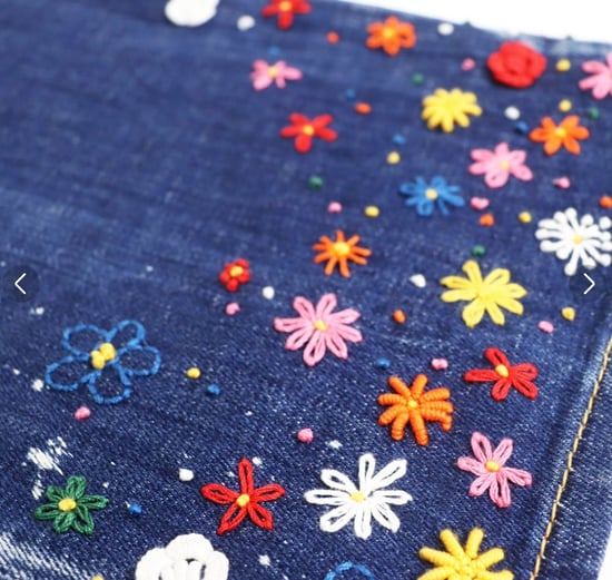 Dsquared2 Roadie Jean Bloemenpatroon Blauwe Jeans - Image 4