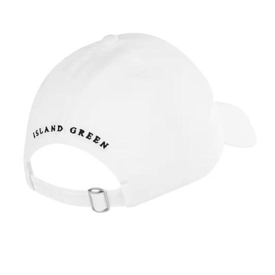Island Green Womens/Ladies Diamante Logo Baseball Cap (White) - Image 2
