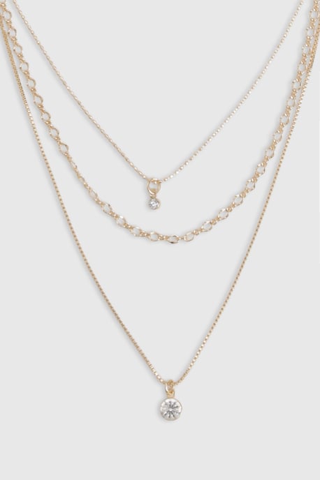 Diamante Layered Necklace - Image 2