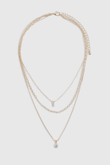 Diamante Layered Necklace - Image 3
